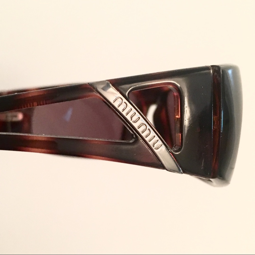 Miu Miu Tortoise Shell Sporty Sunglasses